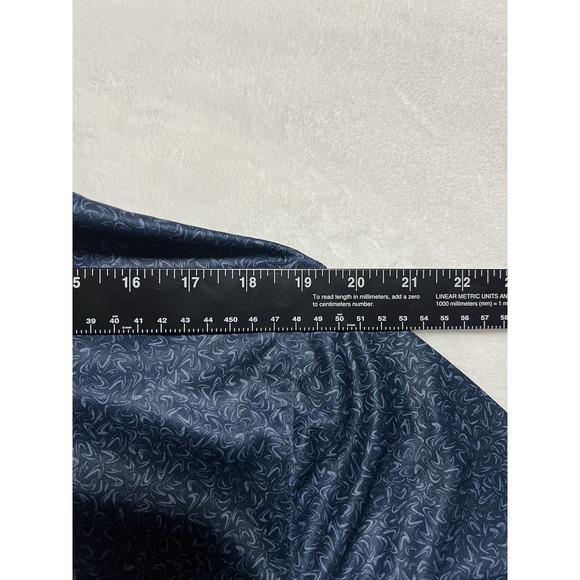 Greg Norman ML75 Play Dry Men's Polo Shirt Navy Blue Geometric Size L - Picture 9 of 10